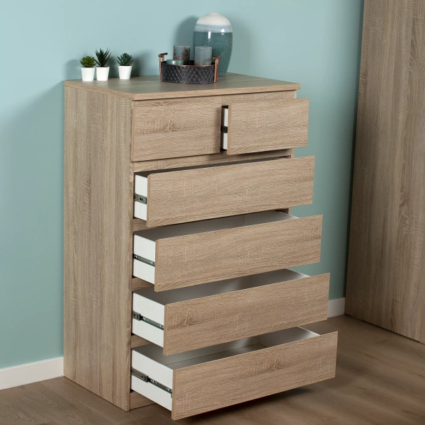 Комод МАЛЬТА высокий с шестью ящиками