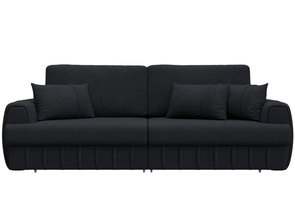 Диван прямой Лига-057 НПБ Замша (JOLY 16 темно-серый)