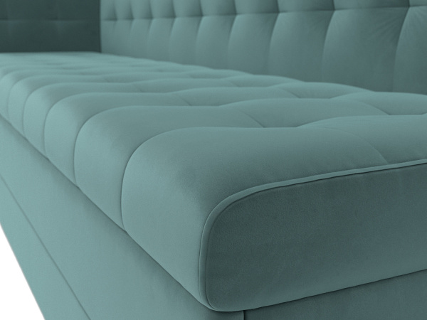 Диван кухонный прямой Бриз с углом слева Велюр