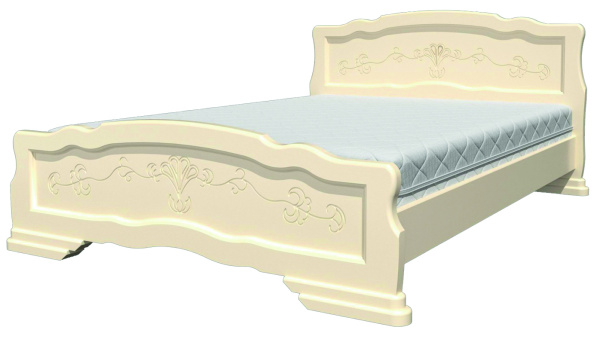 Кровать односпальная Карина 6 (кровать одинарная 900х2000 цвет Слоновая кость)