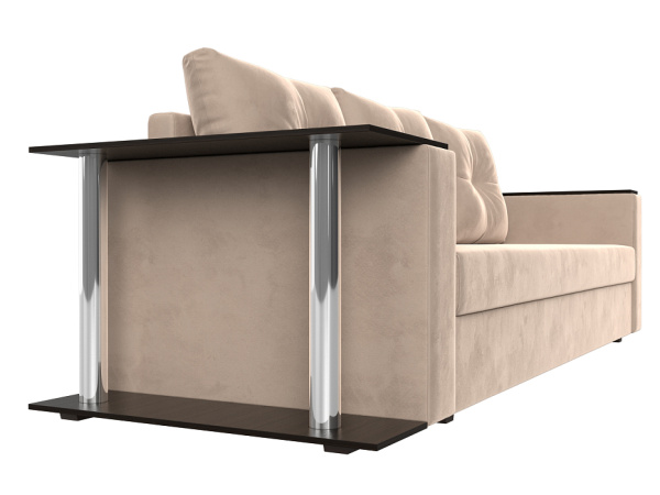 Диван прямой Атланта со столом слева Велюр