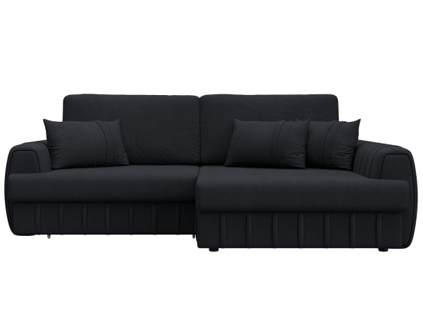 Диван угловой Лига-057 НПБ угол правый Замша (JOLY 16 темно-серый)