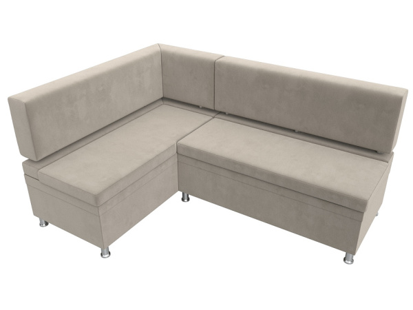 Диван кухонный угловой Стайл левый угол Микровельвет