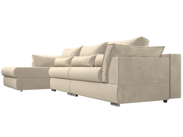 Диван угловой Пекин Long угол левый Микровельвет