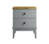 Тумба прикроватная Бон Вояж 02 (Серый 7042/Антик 24)