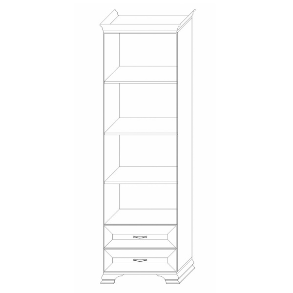 Шкаф-стеллаж 600 Сиена