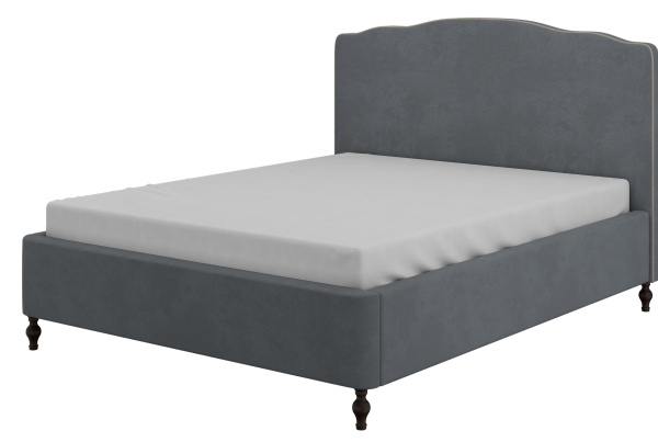 Кровать двуспальная Лорето (ЛОРЕТО 1600х2000, без п/м СТАНДАРТ, 4 ВАРИАНТ холодный серый, бежевый)