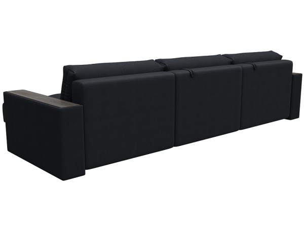 Диван угловой с декором Лига-049 НПБ Лонг Замша