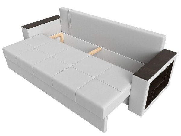 Диван прямой Дубай Лайт полки справа Экокожа