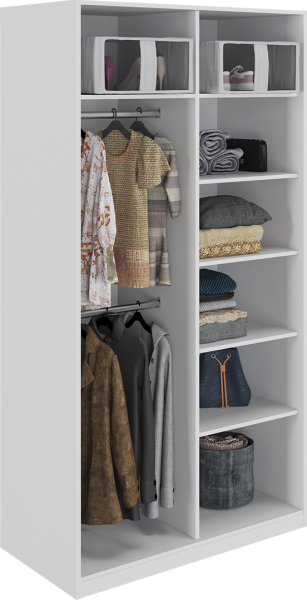 Шкаф Эдем 2 двери двери стекло