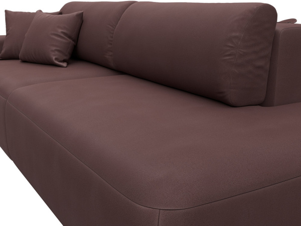 Диван прямой Лига-036 НПБ Модерн подлокотник слева Замша