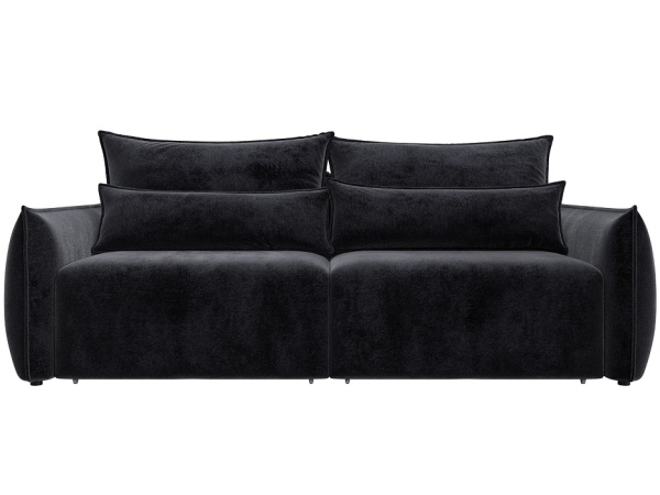 Диван прямой Лига-051 НПБ Велюр (TOWER 11 темно-серый)