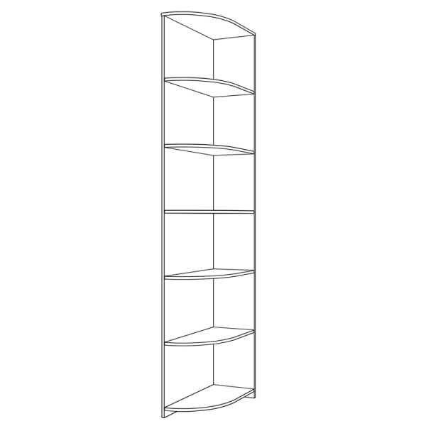 Стеллаж угловой Парма Нео