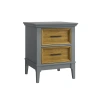 Тумба прикроватная Квадро-С 02 (Серый 7042/Антик 24)