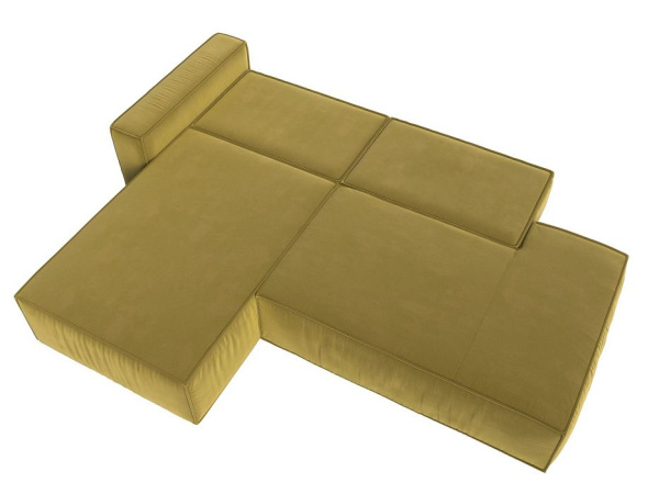 Диван угловой Прага модерн левый угол Микровельвет