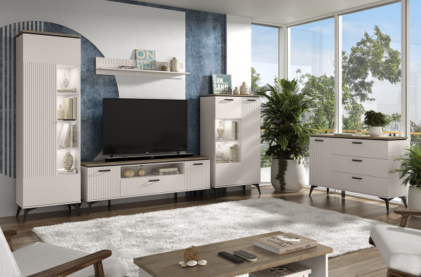 Шкаф с витриной 1V1D P VINATI