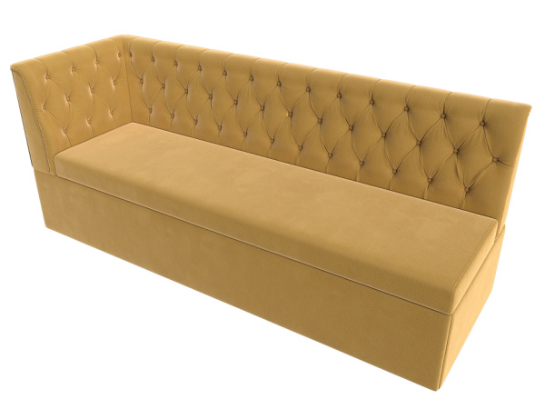 Диван кухонный Маркиз с углом слева Микровельвет