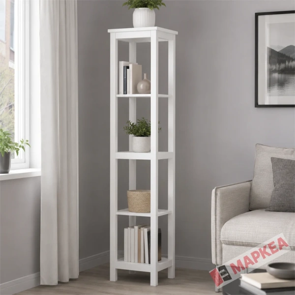 Стеллаж Кантри Hemnes 420 ММЦ (Белый лак)
