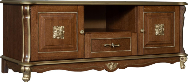 Тумба ТВ Алези Люкс П1.349.0.02 (П350.02л) (Античная бронза с золочением)