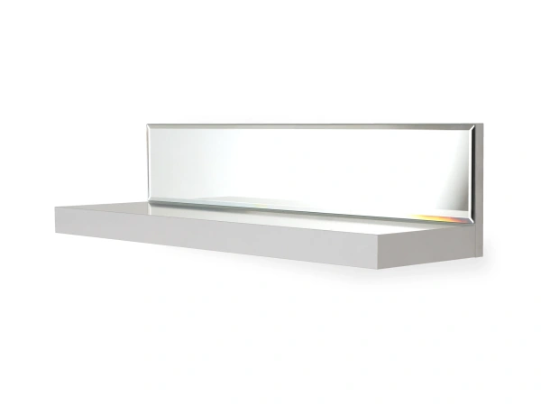 Полка Kristal mini (Корпус Белый, Фасад Зеркальный)