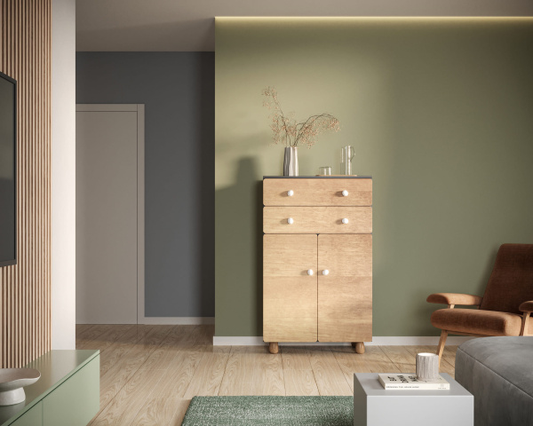 Комод с ящиками и дверками Split SP06