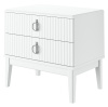 Тумба прикроватная Фарго (ЛДСП Белый снег/Лак Белый)