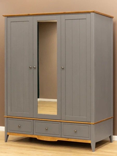 Шкаф 33 Пенни комбинированный с 1-м зеркалом