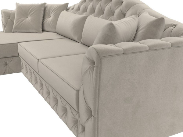 Диван угловой Артис левый угол Микровельвет