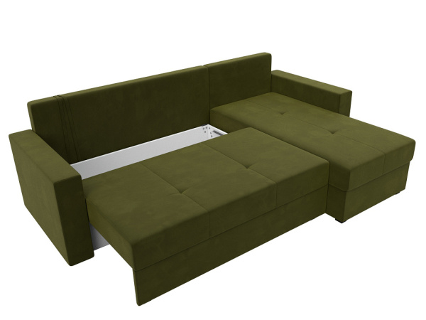 Диван угловой Верона Лайт правый угол Микровельвет