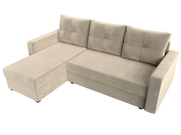 Диван угловой Ливерпуль Лайт левый угол Микровельвет