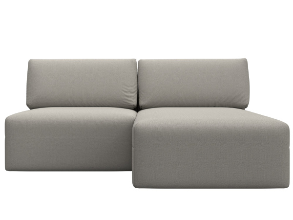 Диван угловой модульный Лига-060 НПБ угол универсальный Рогожка (Амур 02 бежевый)