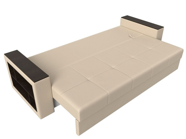 Диван прямой Дубай Лайт полки слева Экокожа