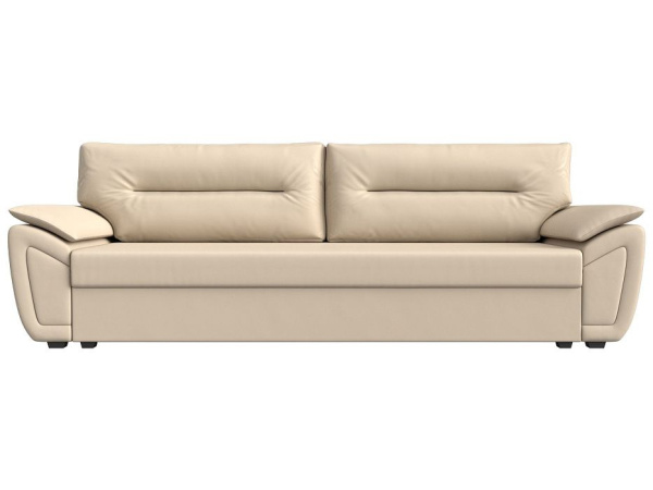 Диван прямой Нэстор Лайт Экокожа (Бежевый)