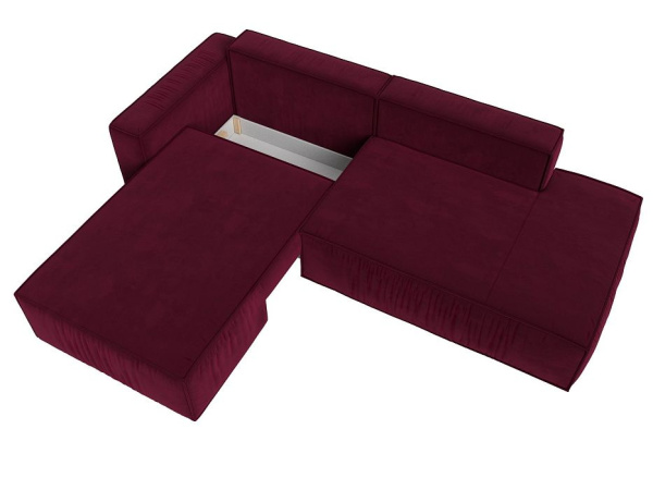 Диван угловой Прага модерн левый угол Микровельвет