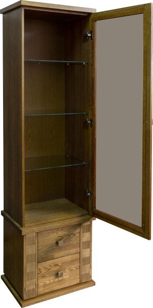 Шкаф с витриной Тунис П6.343.0.21 (П343.21-1Ш)