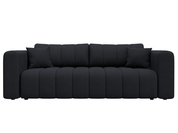 Диван прямой Лига-062 НПБ Замша (замша JOLY 16 темно-серый)