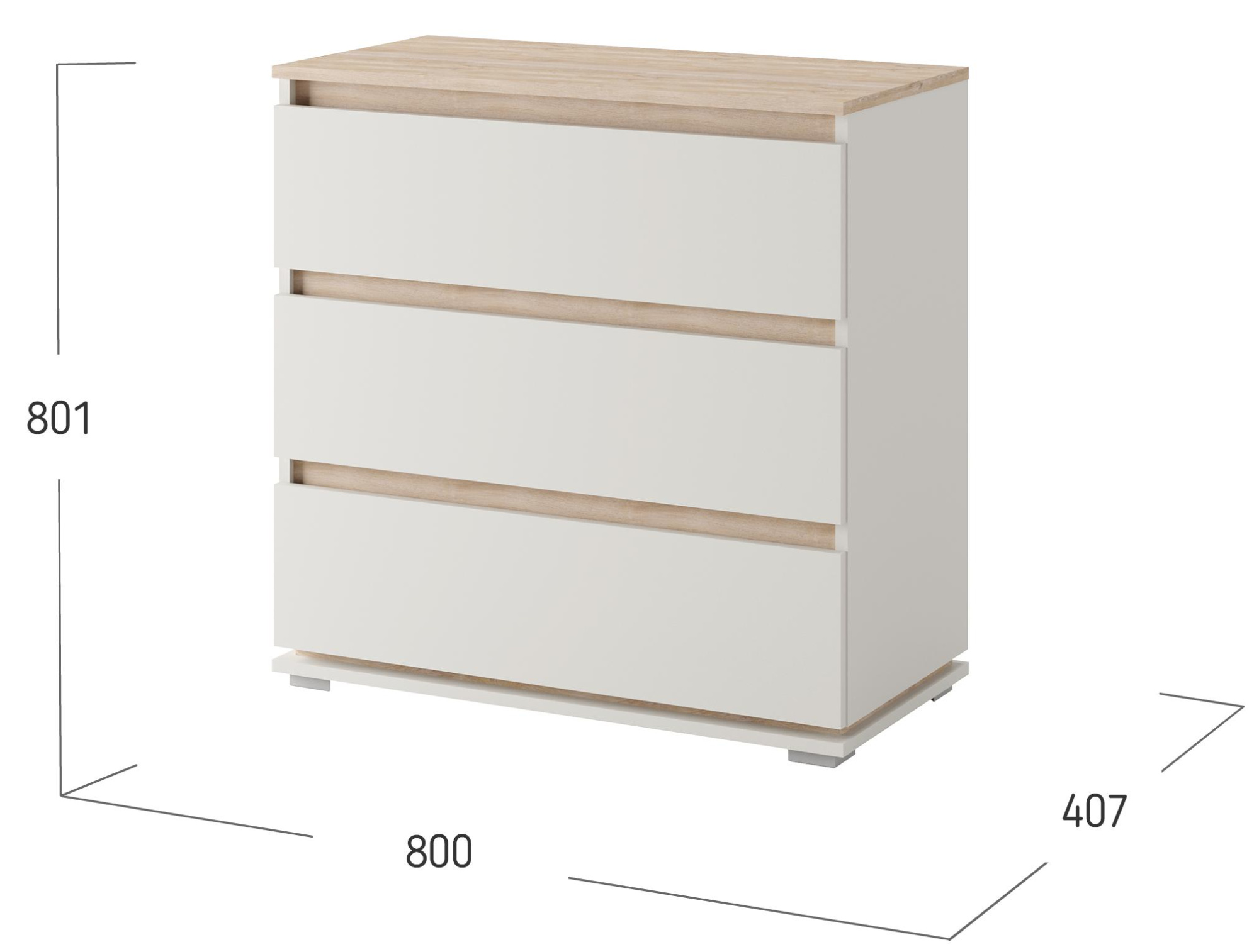 Комод Юта 3 ящика