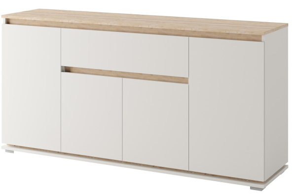 Тумба Юта 4 двери 1 ящик (4 ДВЕРИ+1 ЯЩИК ЛДСП Персидский жемчуг/ЛДСП Дуб Торонто)