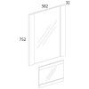 Зеркало навесное 58 ДОРСЕТ