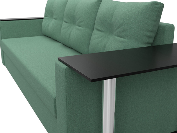 Диван прямой Атланта со столом справа Рогожка