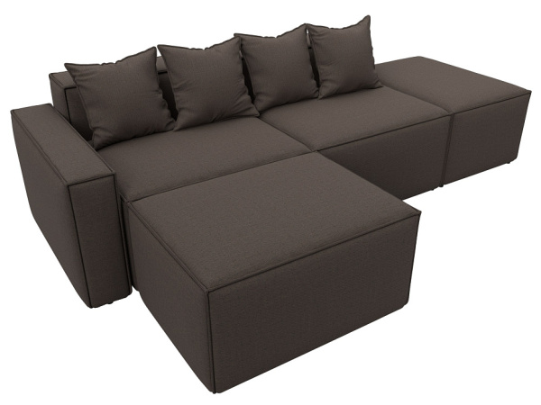 Диван угловой модульный Лига-063 угол левый Рогожка