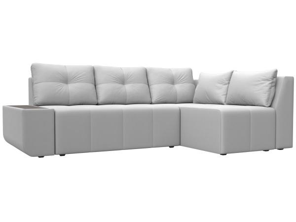 Диван угловой Амадэус правый угол Экокожа (Белый)