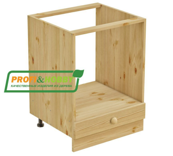 Тумба под духовку + выдвижной ящик 600*720 (Цвет без покрытия)