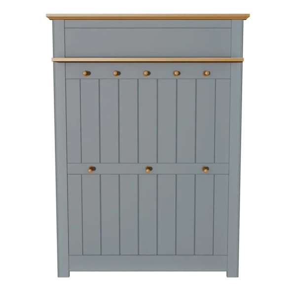 Вешалка навесная Пенни (Серый 7046/Антик 24)