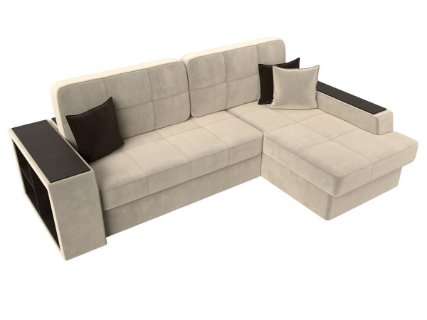 Диван угловой Брюссель правый угол Микровельвет