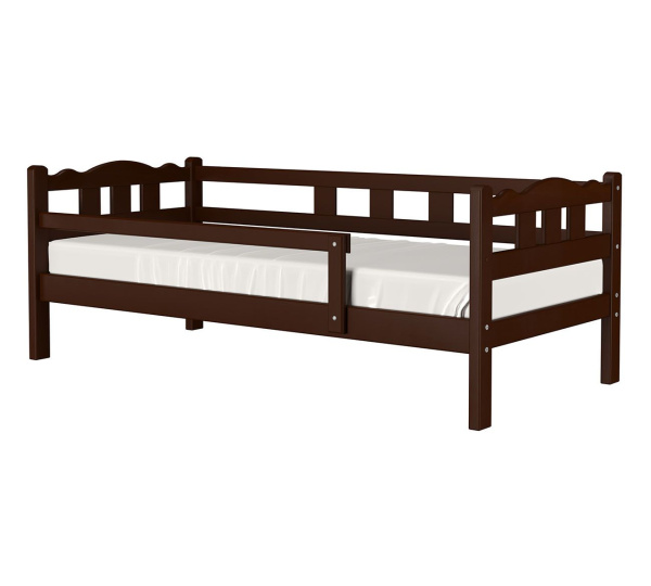 Кровать односпальная Миа (800х1795, цвет Орех, кровать одинарная Без подъемного механизма)