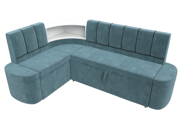 Диван кухонный угловой Тефида левый угол Велюр