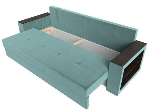 Диван прямой Дубай Лайт полки справа Велюр