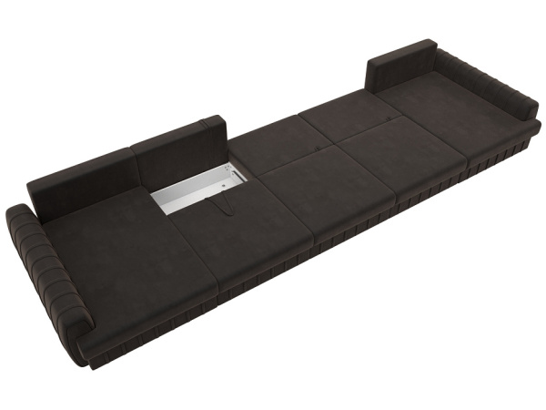 Диван П-образный Лига-057 НПБ МегаЛонг Велюр