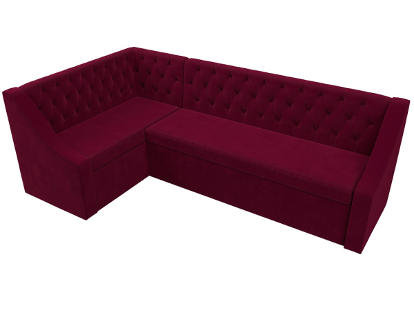 Диван кухонный угловой Мерлин левый угол Микровельвет